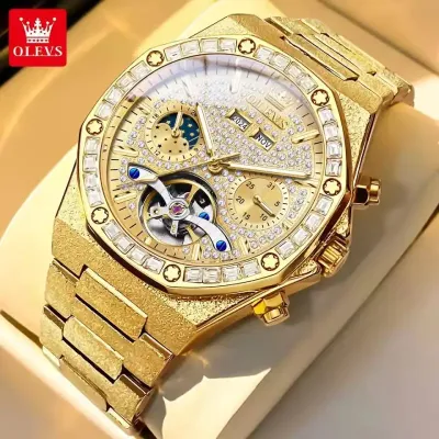 OLEVS Hollow Tourbillon Automatic Mechanical Luxury Watch